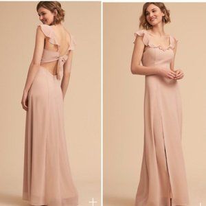 BHLDN Anthropologie Diana Bridesmaids dress rose pink